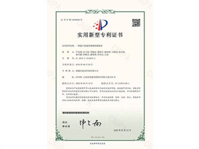 10530038一種超聲波建筑裂縫檢測裝置20200519實(shí)用新型專利證書